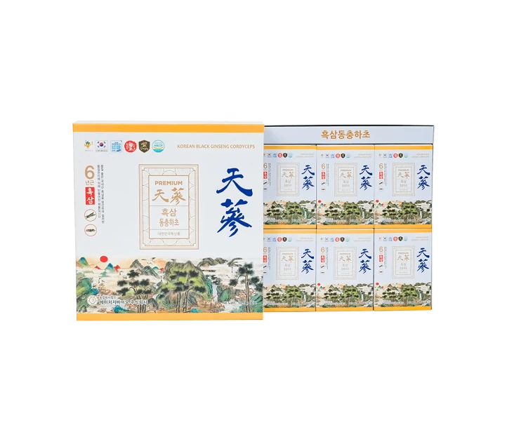 Nước hắc sâm đông trùng hạ thảo Premium 60 gói x 50ml 