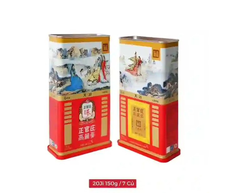 Thiên Sâm Nguyên Củ KGC Heaven Root 20Ji 150g 7 củ