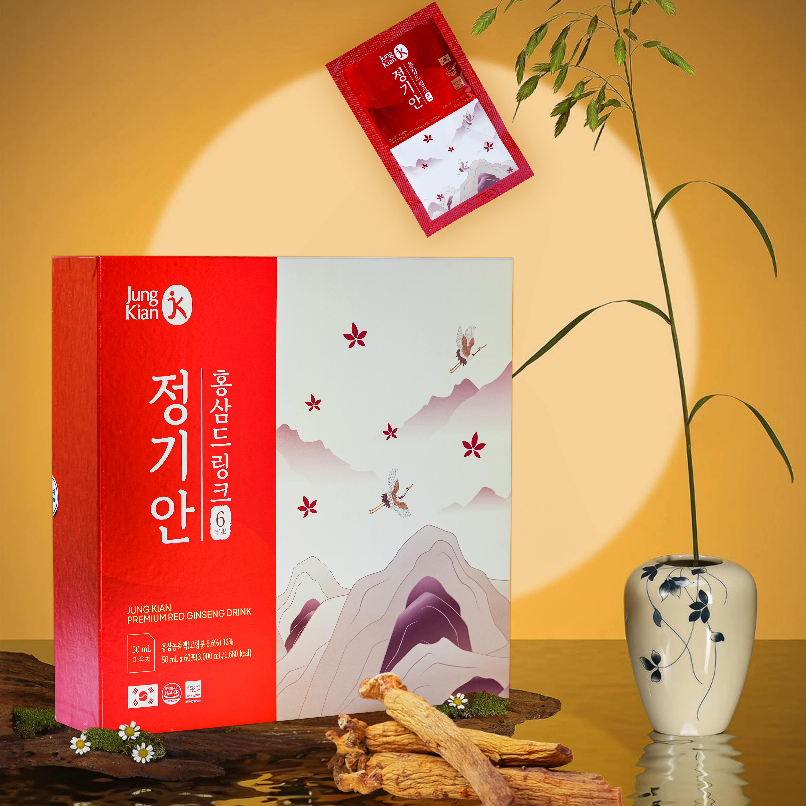 Nước uống hồng sâm Jung Kian Premium 6 60 gói x 50ml