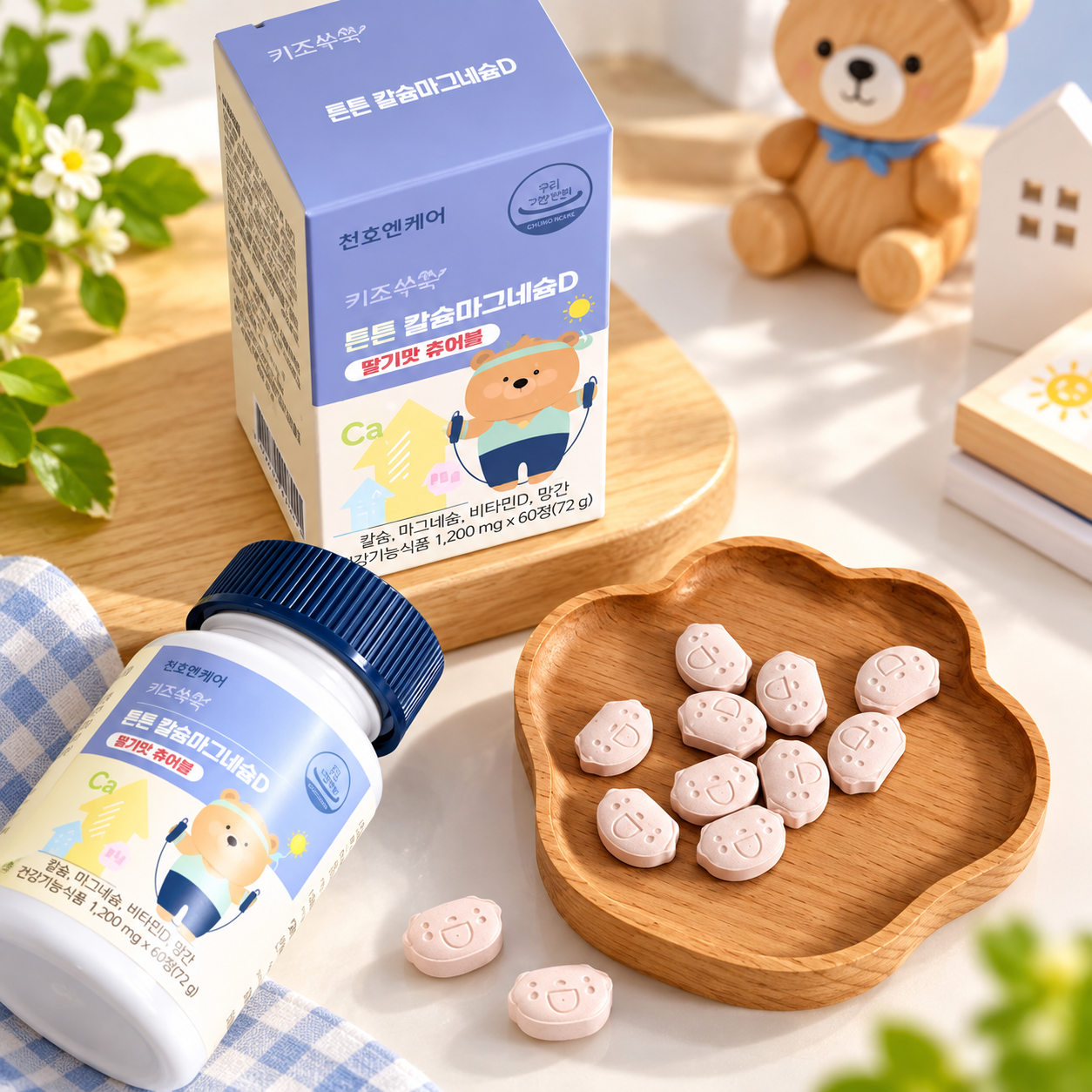 Viên canxi tổng hợp cho bé Chunho Ncare 60 viên